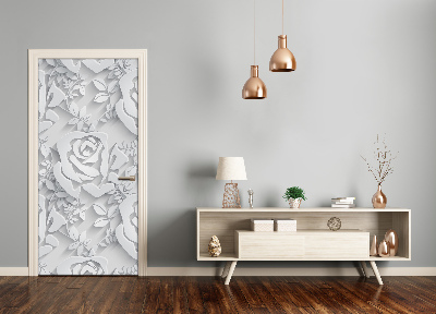 Self-adhesive door wallpaper Roses