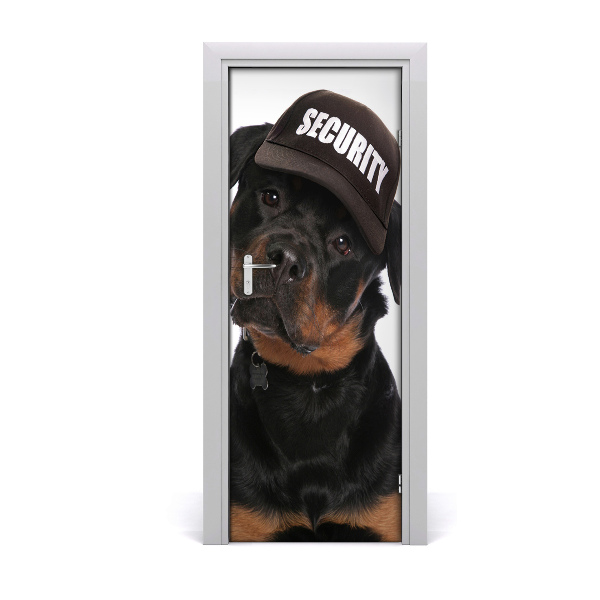 Self-adhesive door sticker Rottweiler