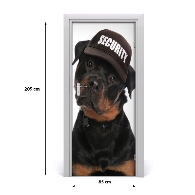 Self-adhesive door sticker Rottweiler