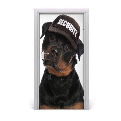 Self-adhesive door sticker Rottweiler