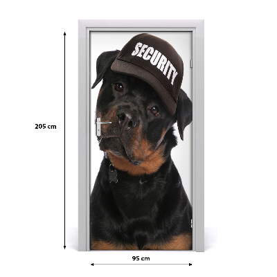 Self-adhesive door sticker Rottweiler