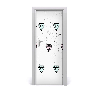 Door wallpaper Home diamonds