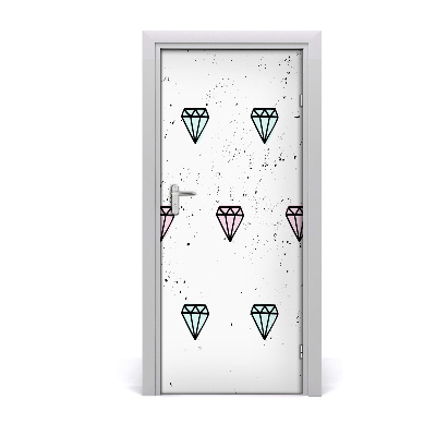 Door wallpaper Home diamonds