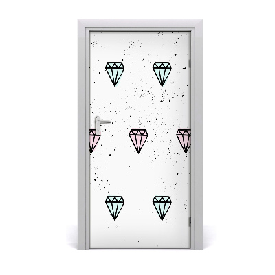 Door wallpaper Home diamonds