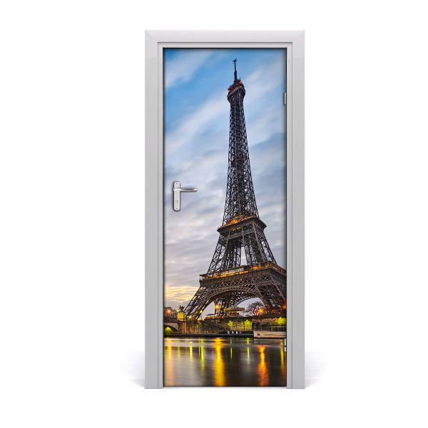 Self-adhesive door wallpaper Eiffel tower