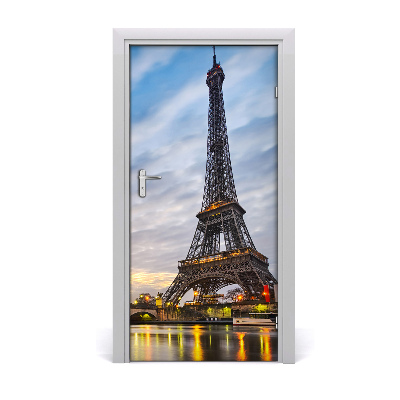 Self-adhesive door wallpaper Eiffel tower