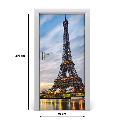 Self-adhesive door wallpaper Eiffel tower