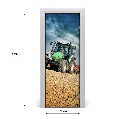 Self-adhesive door wallpaper Vehicles tractor