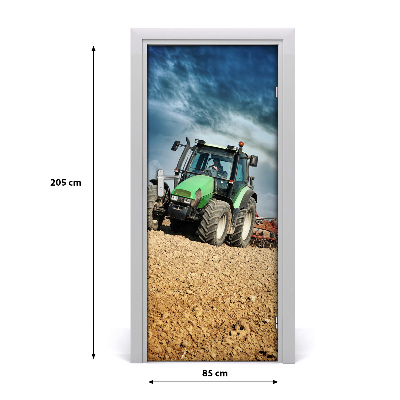 Self-adhesive door wallpaper Vehicles tractor