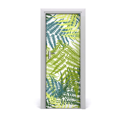 Self-adhesive door veneer Leaves of ferns