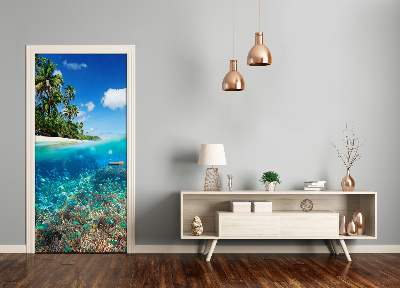 Door wallpaper Coral reef