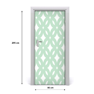 Door wallpaper Geometric background