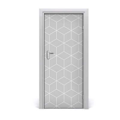 Door wallpaper Geometric background