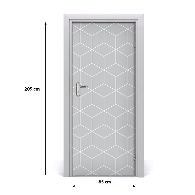 Door wallpaper Geometric background