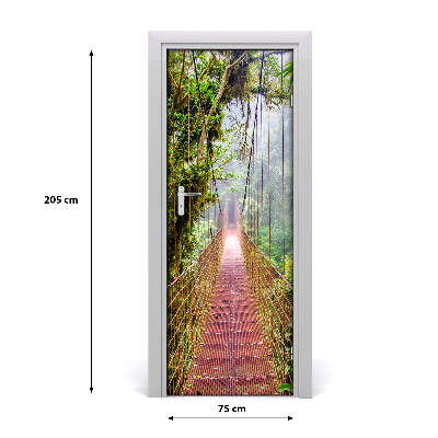 Door wallpaper Suspension bridge