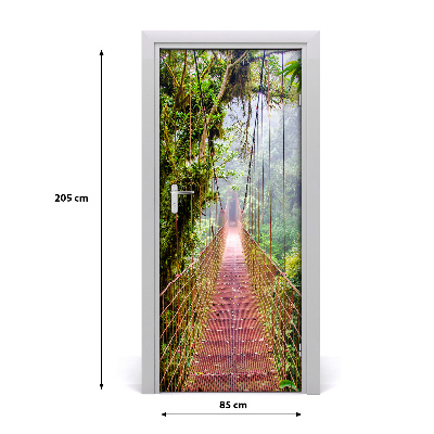 Door wallpaper Suspension bridge