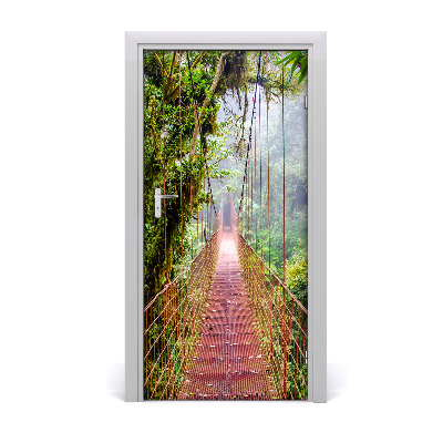 Door wallpaper Suspension bridge