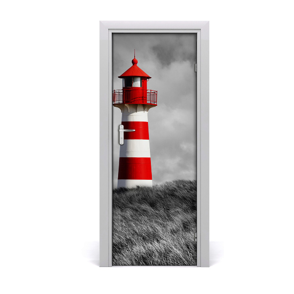 Self-adhesive door wallpaper Lighthouse