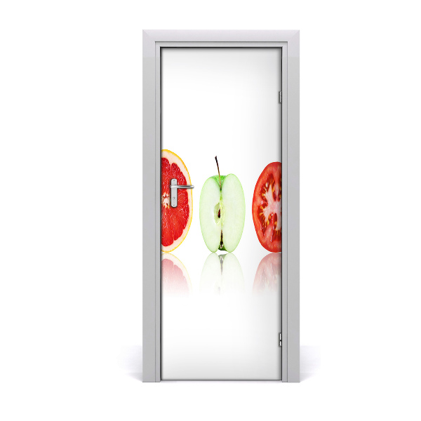 Self-adhesive door sticker Fruits and vegetables