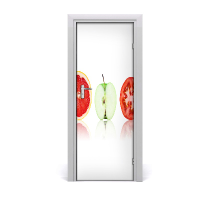 Self-adhesive door sticker Fruits and vegetables