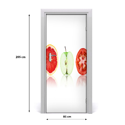 Self-adhesive door sticker Fruits and vegetables