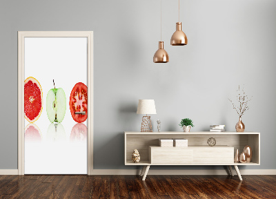 Self-adhesive door sticker Fruits and vegetables