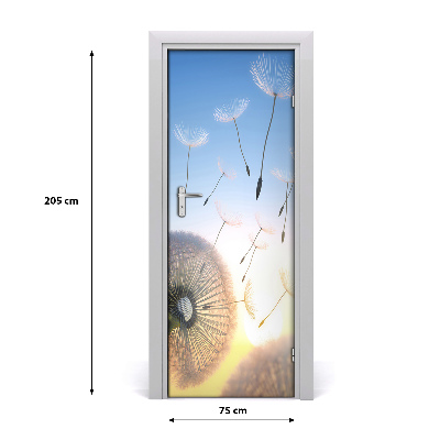 Self-adhesive door sticker Dandelion