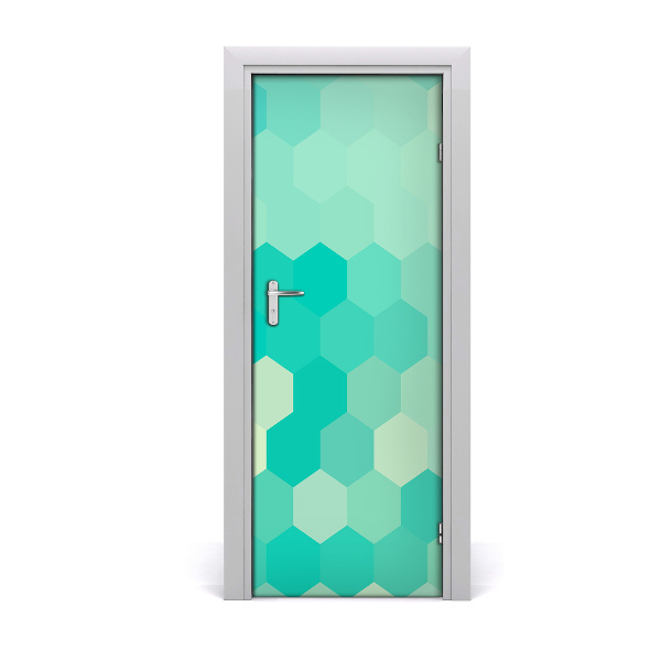 Door wallpaper Geometric background