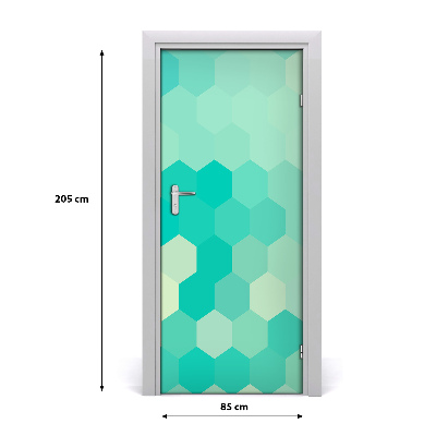 Door wallpaper Geometric background