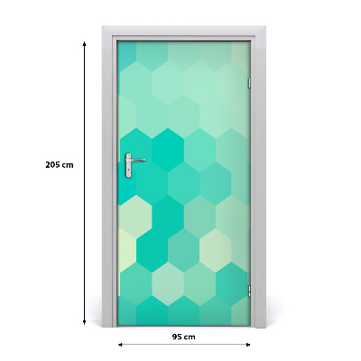 Door wallpaper Geometric background