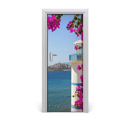 Self-adhesive door wallpaper Lighthouse