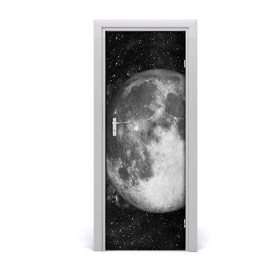 Self-adhesive door wallpaper Moon