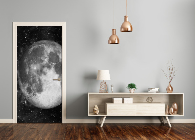 Self-adhesive door wallpaper Moon