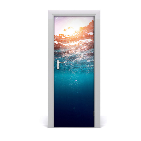 Door wallpaper Landscapes under water