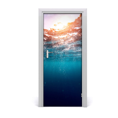 Door wallpaper Landscapes under water