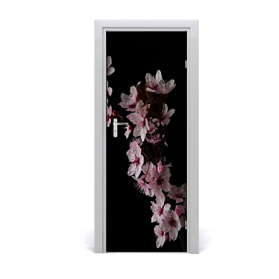 Self-adhesive door sticker Cherry blossoms