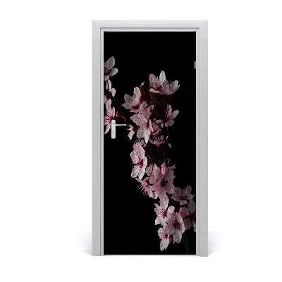 Self-adhesive door sticker Cherry blossoms