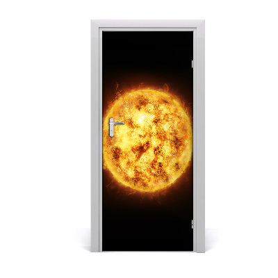 Self-adhesive door wallpaper Sun