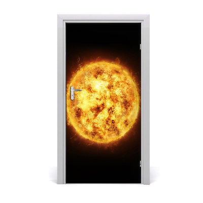 Self-adhesive door wallpaper Sun