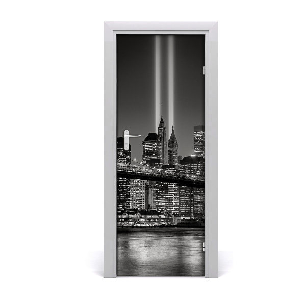 Self-adhesive door wallpaper Manhattan new york