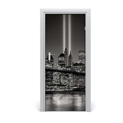 Self-adhesive door wallpaper Manhattan new york