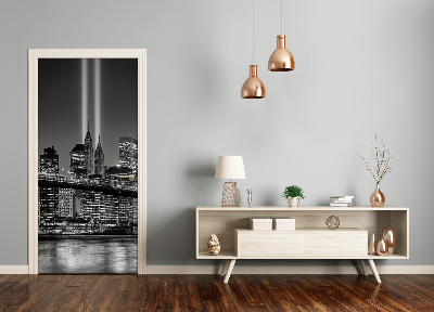 Self-adhesive door wallpaper Manhattan new york