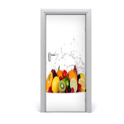 Self-adhesive door sticker Fruits