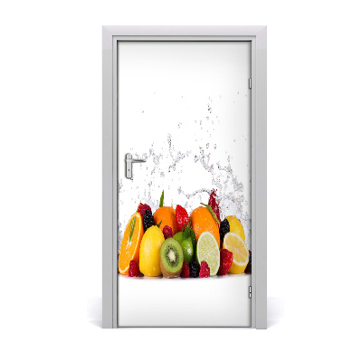 Self-adhesive door sticker Fruits