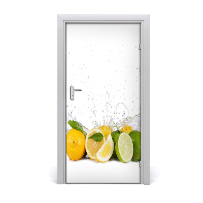 Self-adhesive door sticker Citrus fruits