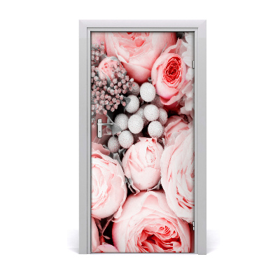 Self-adhesive door sticker Bouquet of flowers