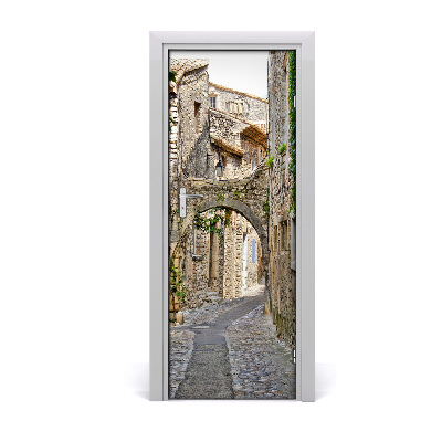 Self-adhesive door wallpaper Provence france