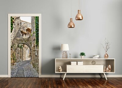 Self-adhesive door wallpaper Provence france