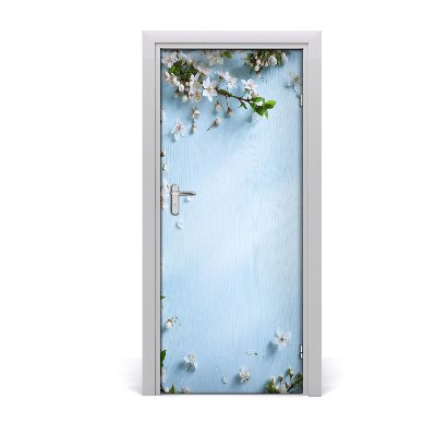 Self-adhesive door sticker Cherry blossoms