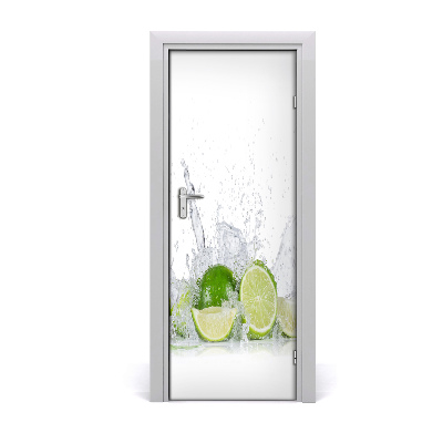 Self-adhesive door sticker Lime